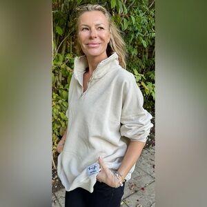 Sloppy Joe Diana Zip Neck - Stone, Size 4